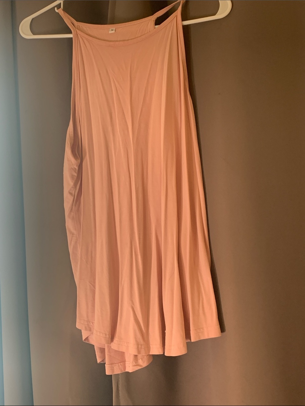 & Other Stories Blush Pink High-Neck Swing Tank